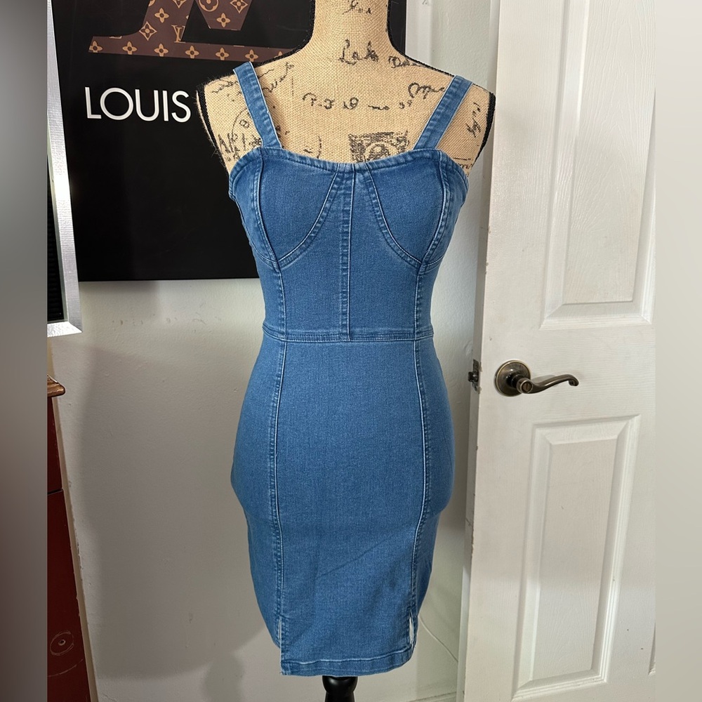 🆕Indigo & Lace Jean Dress